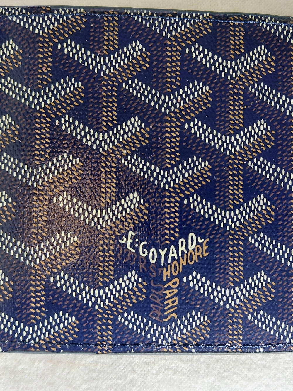 Goyard Men's Card Holder in Navy Brown - Picture 4 of 8